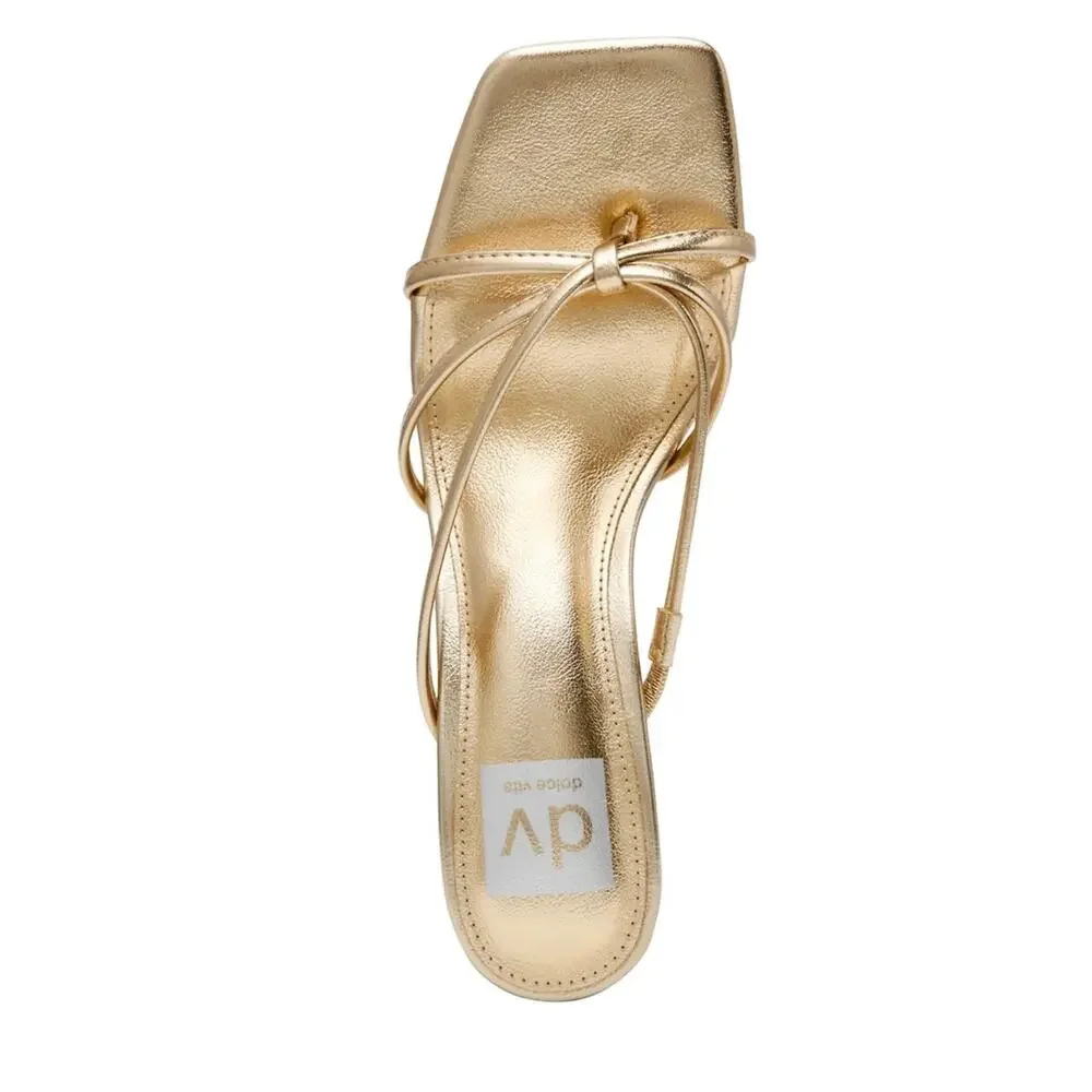 Dv Dolce Vita Women's Zini Strappy Kitten Heel Dress Sandals